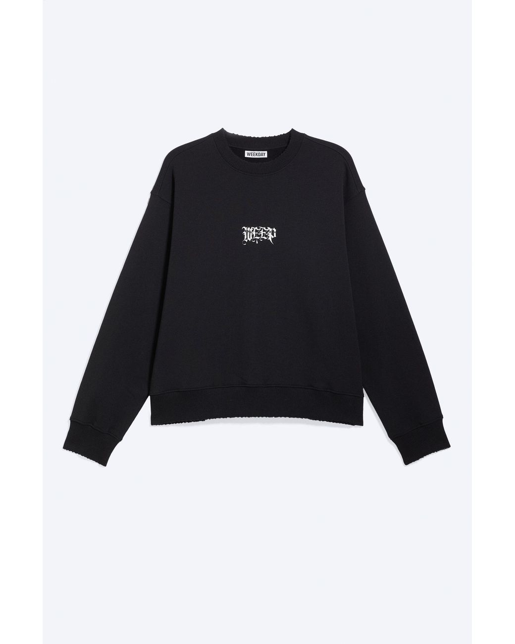 Weekday Black Yungblud Printed Oversized Sweatshirt for men