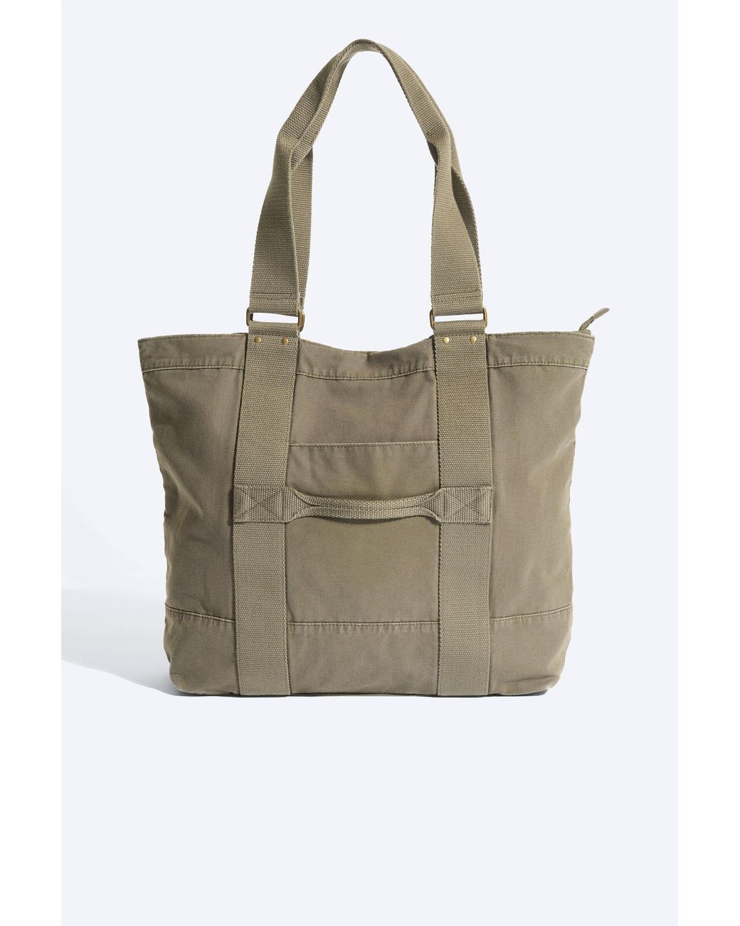 Weekday Blue Large Canvas Tote Bag for men