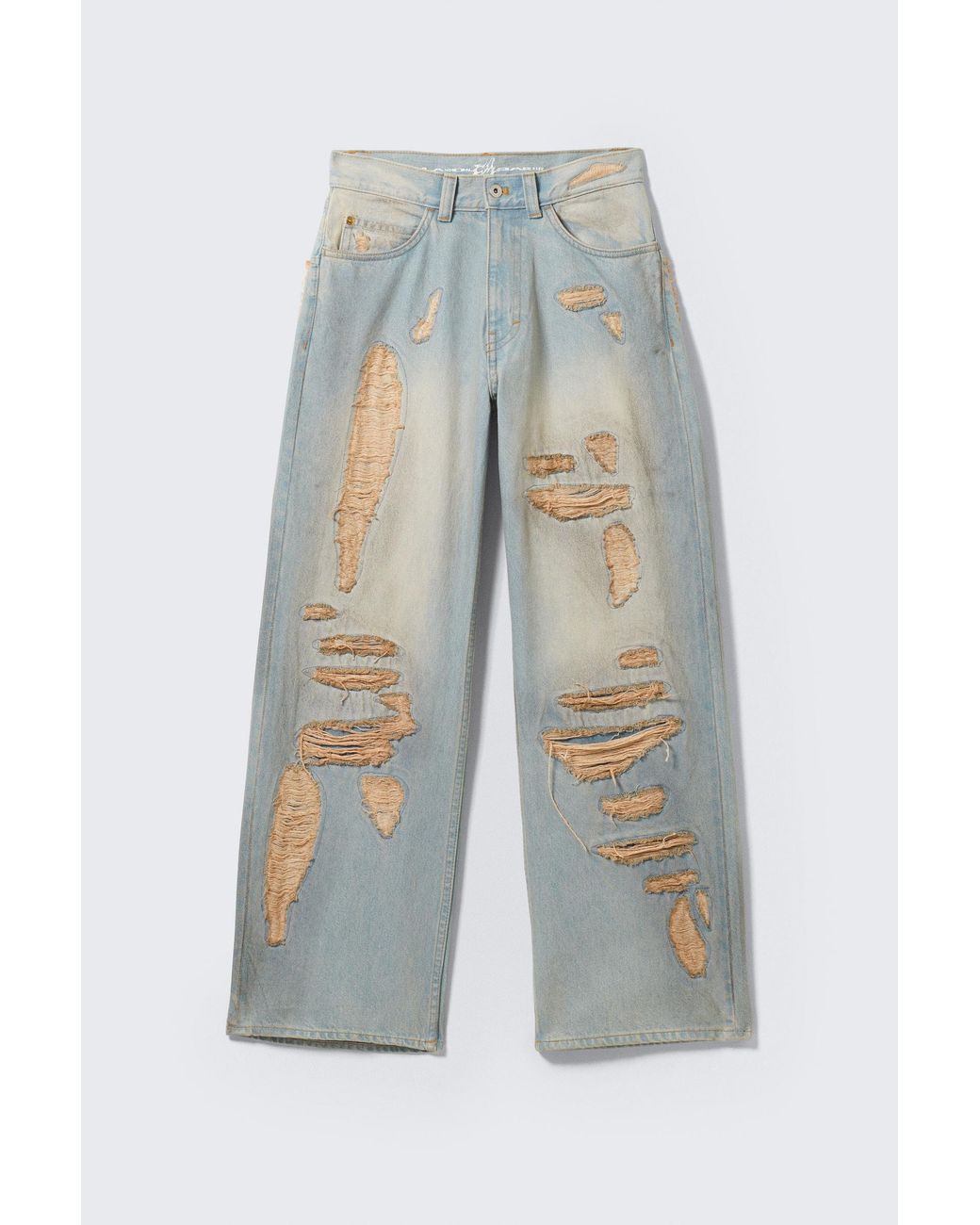 Cheap Monday Blue Cm X Lb Looser Rip Jeans