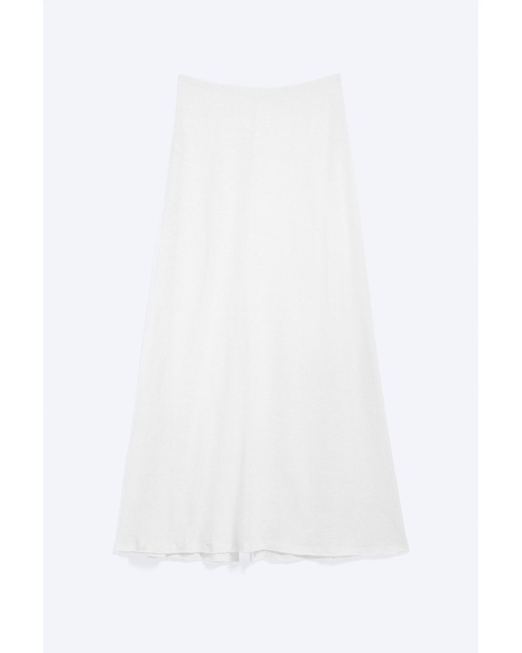 Weekday White Sheer Cotton Knit Maxi Skirt