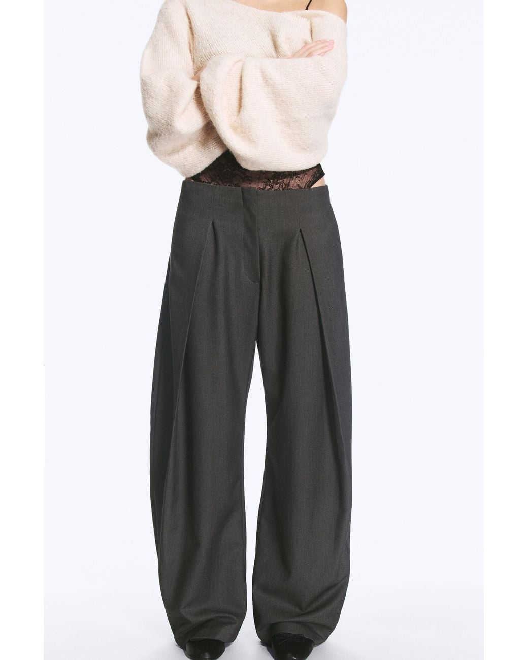 Monki Multicolor Low Rise Balloon Trousers