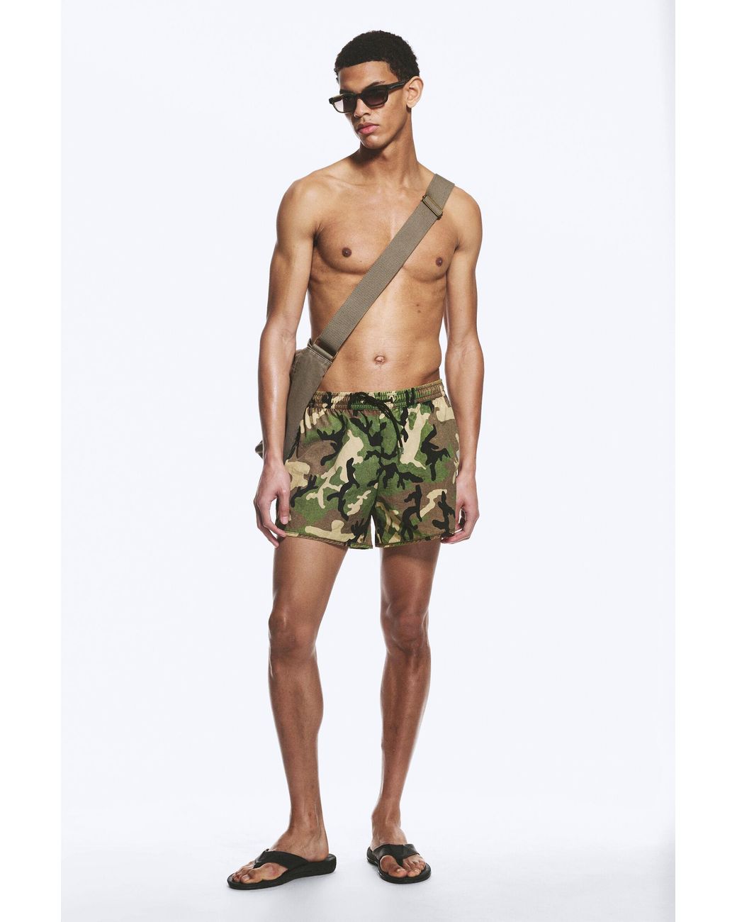Weekday Multicolor Graphic Swim Shorts for men