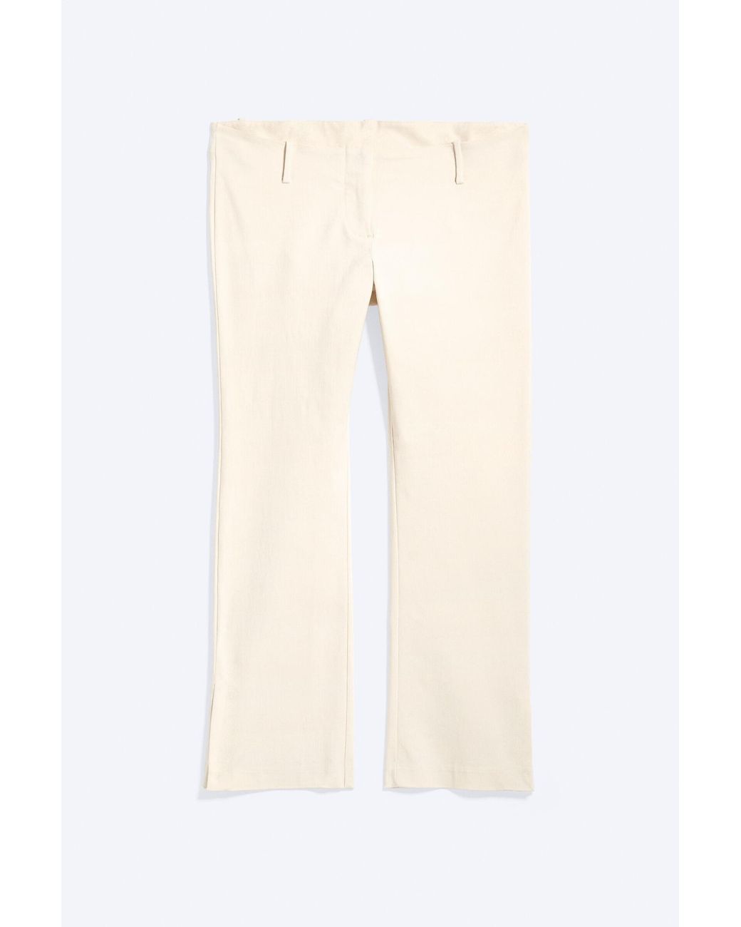 Monki Black Low Rise Capri Trousers