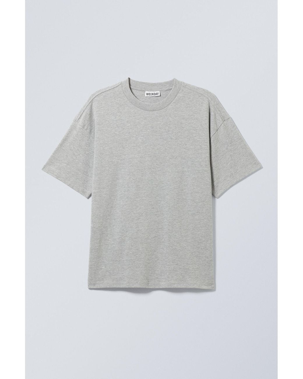 Weekday Gray Loose Fit T-Shirt for men