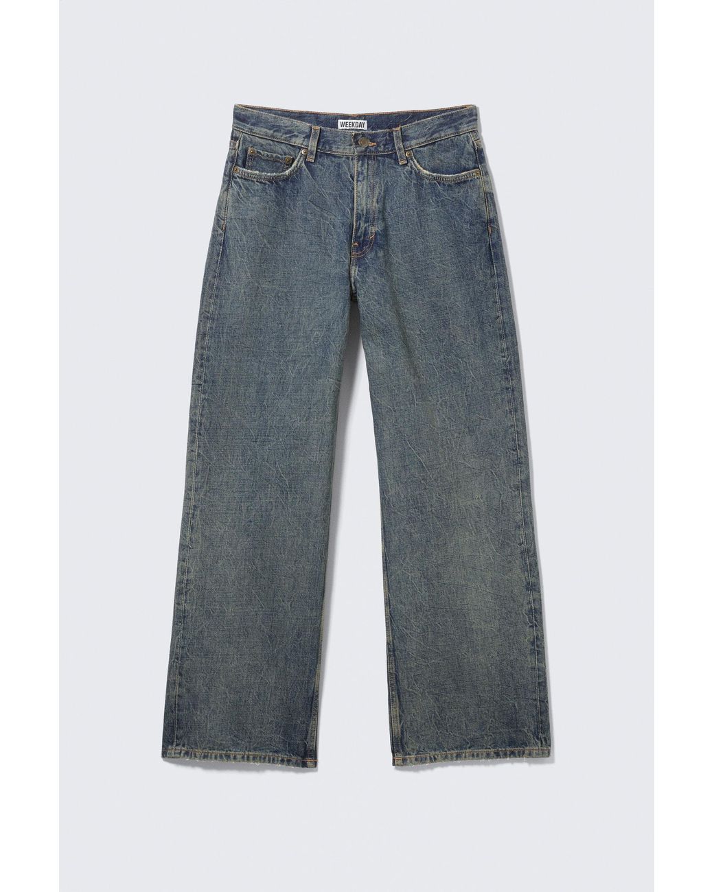 Weekday Blue Dynasty Low Rise Loose Wide Jeans