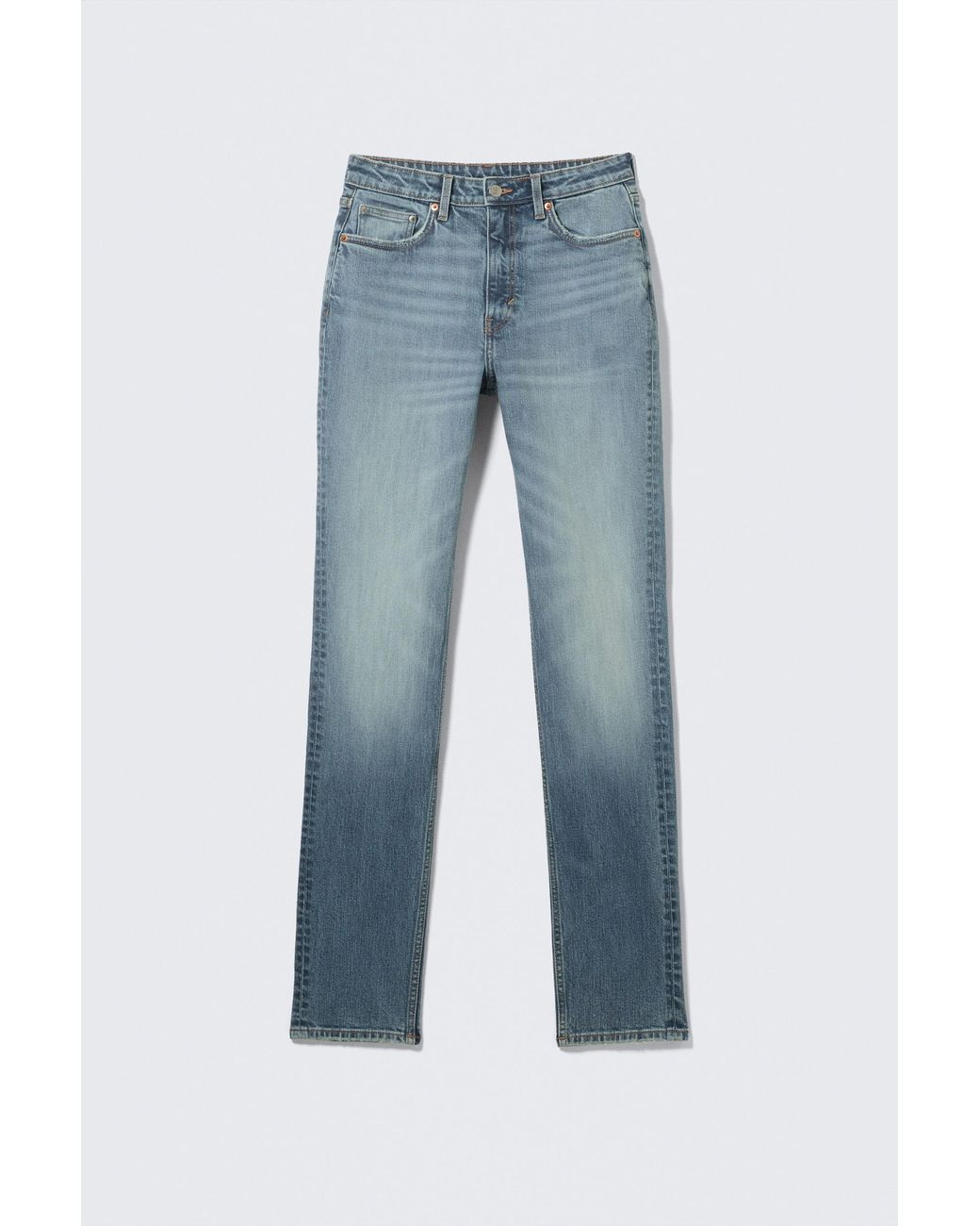 Weekday Black Vega Curve High Waisted Slim Jeans