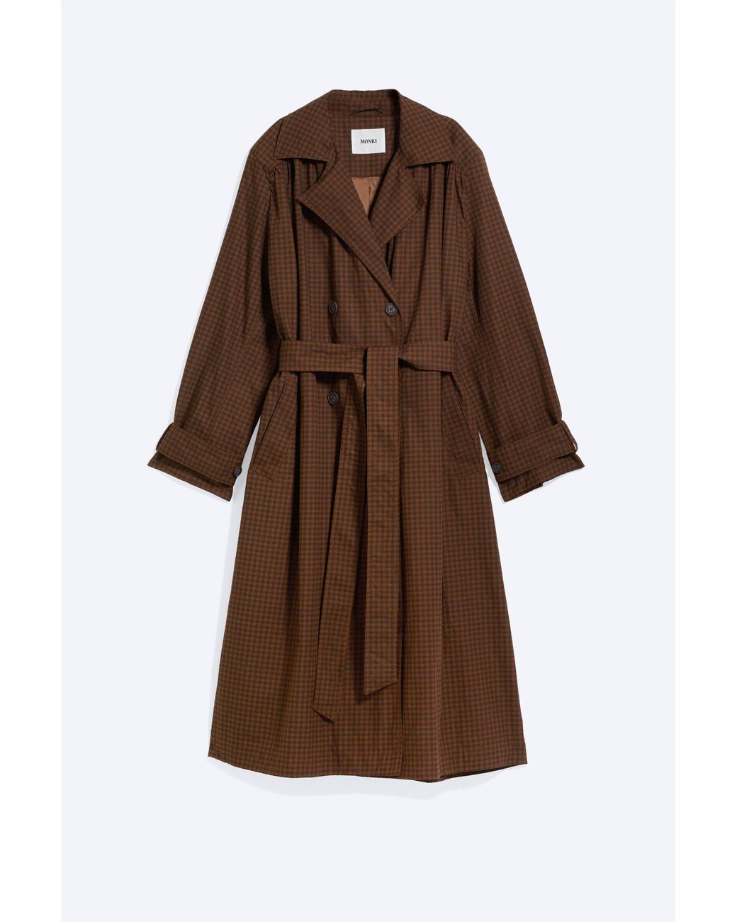 Monki Brown Oversized Trenchcoat
