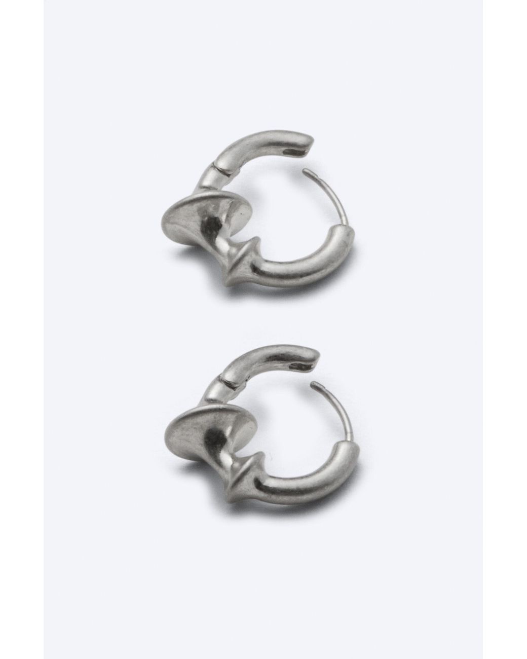 Weekday Black Chunky Mini Hoops