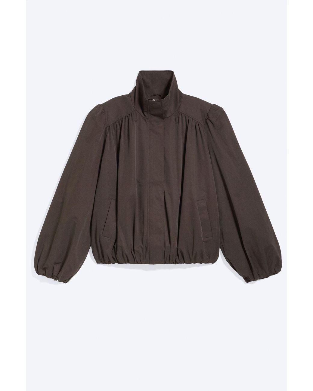 Monki Black Oversized Funnel‑Neck Track Jacket