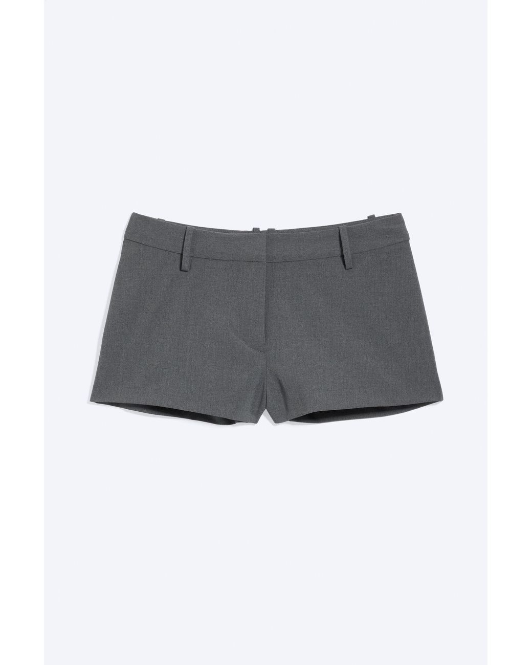 Weekday Black Low Waist Mini Suiting Shorts