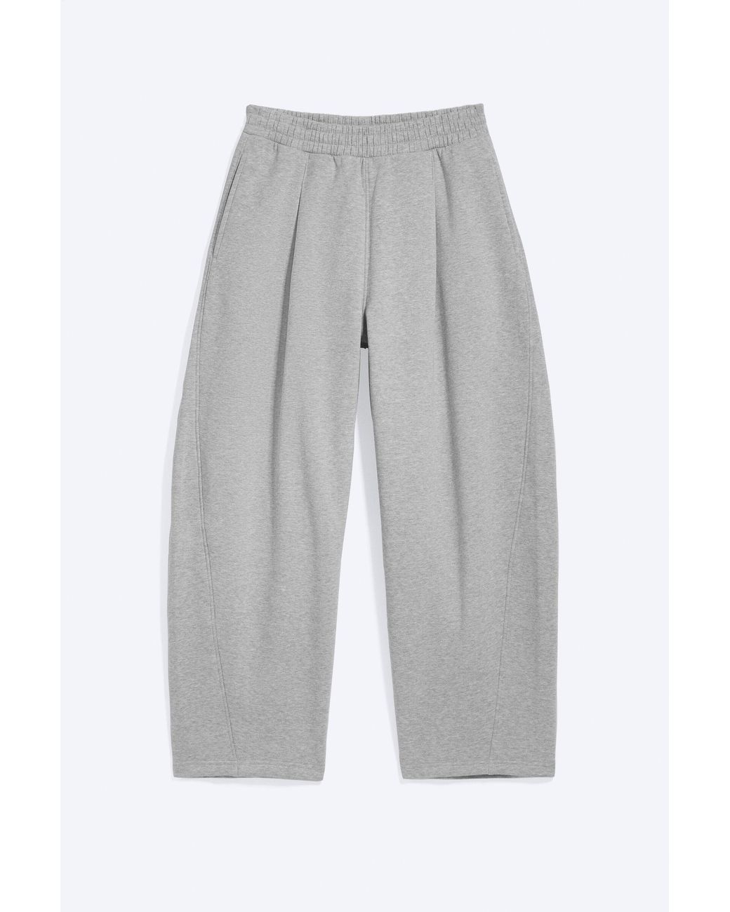 Weekday Gray Loose Pleated Sweatpants for men