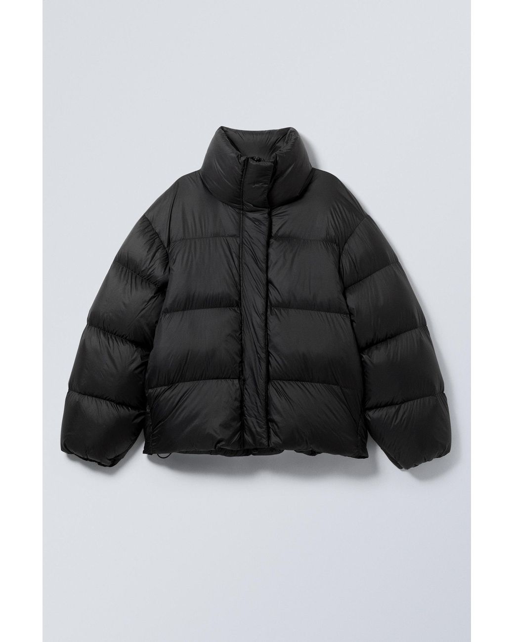 Weekday Black Oversized Recycled Down Puffer Jacket