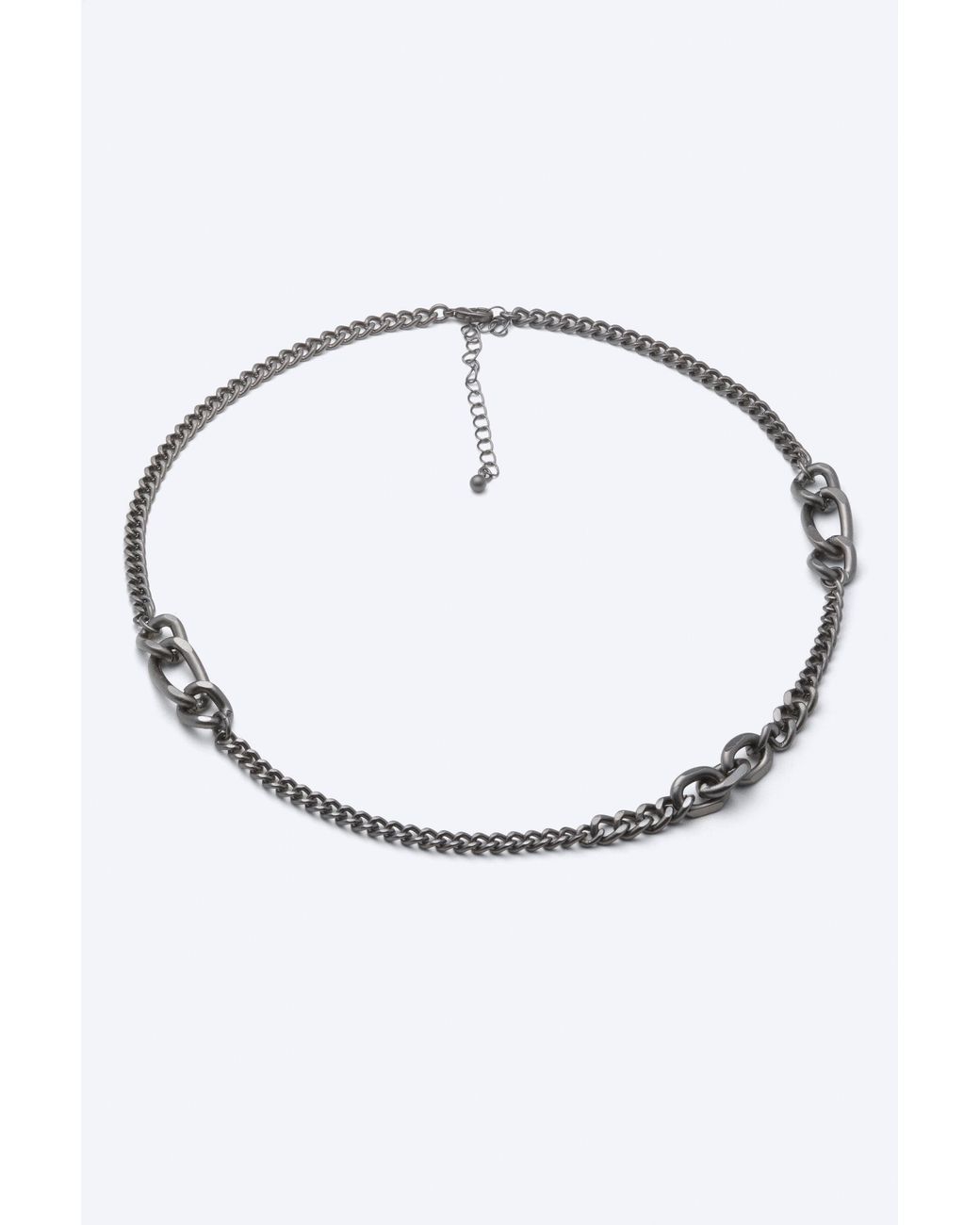 Weekday Gray Curb Chain Necklace