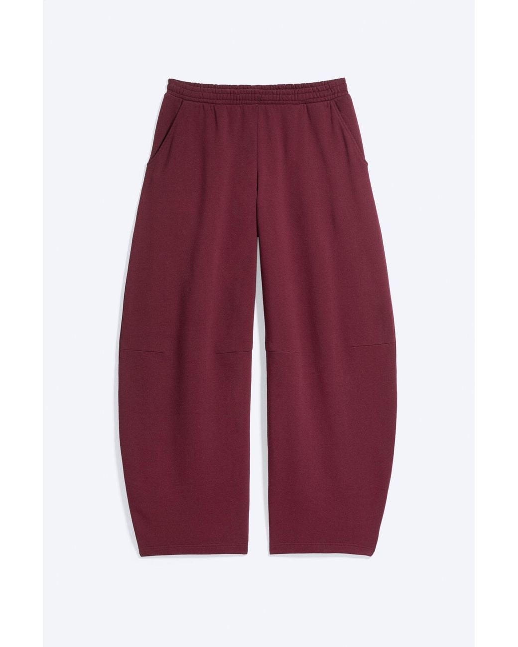 Weekday Red Mid-Rise Heavyweight Barrel Sweatpants