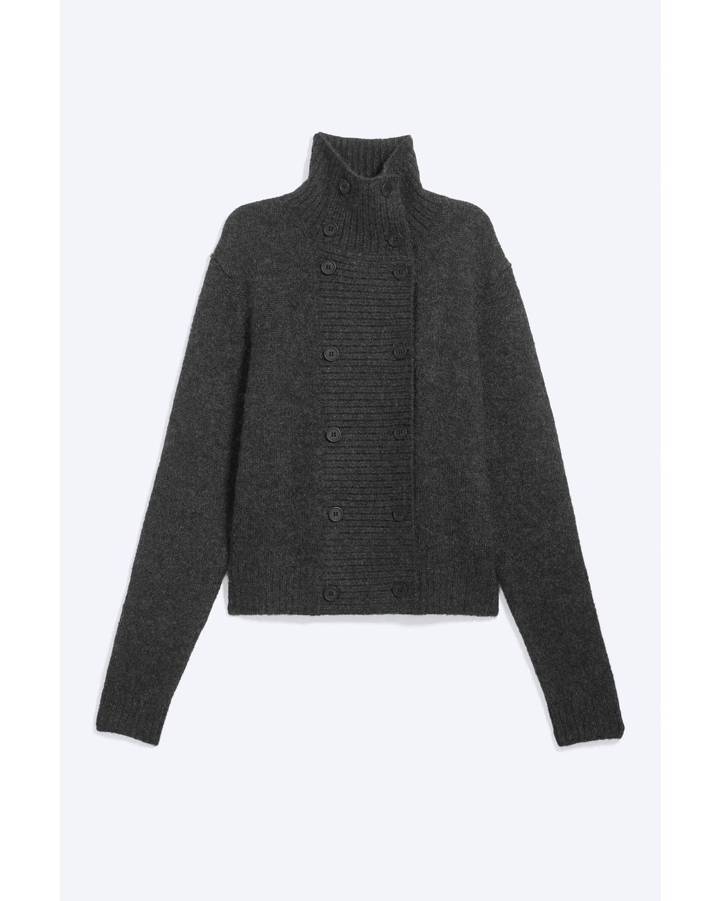 Weekday Black Double-Breasted Buttoned Cardigan