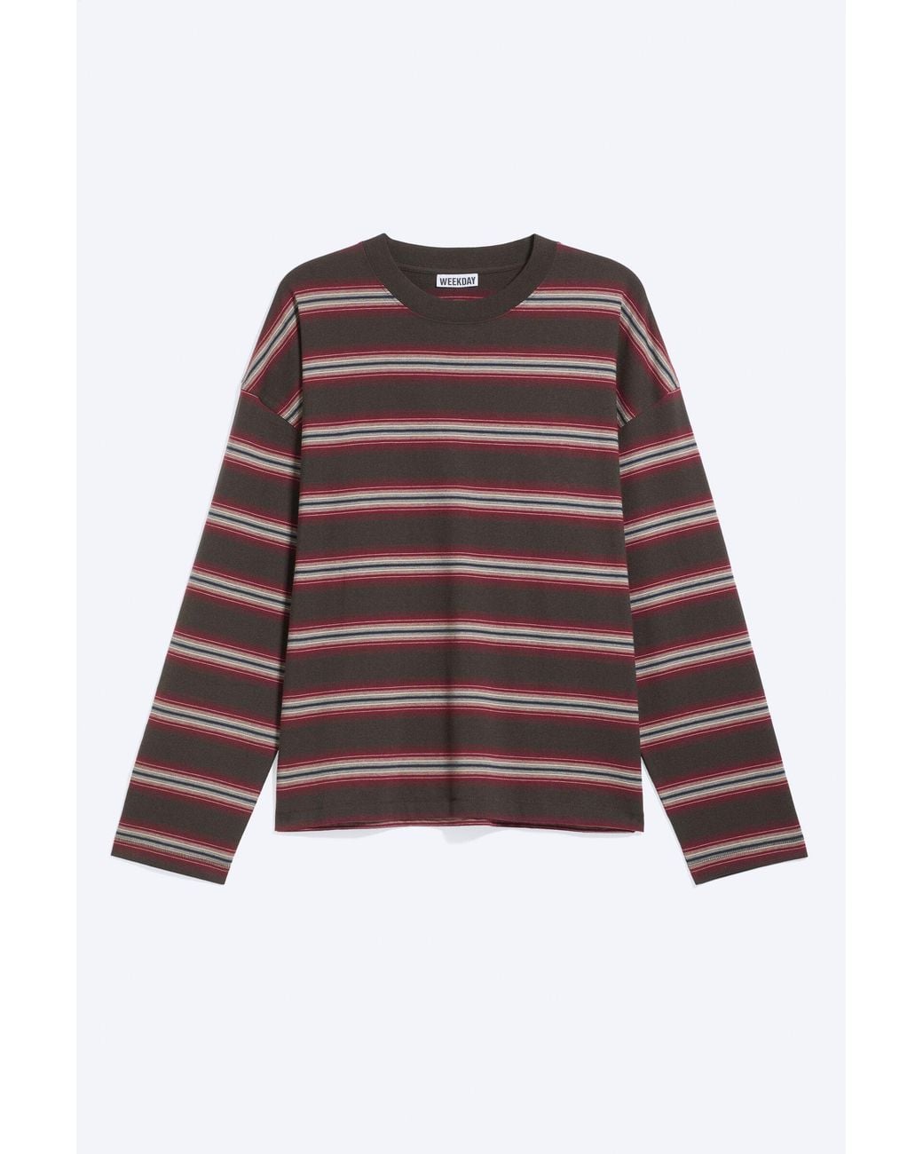 Weekday Blue Oversized Graphic Long-Sleeve for men
