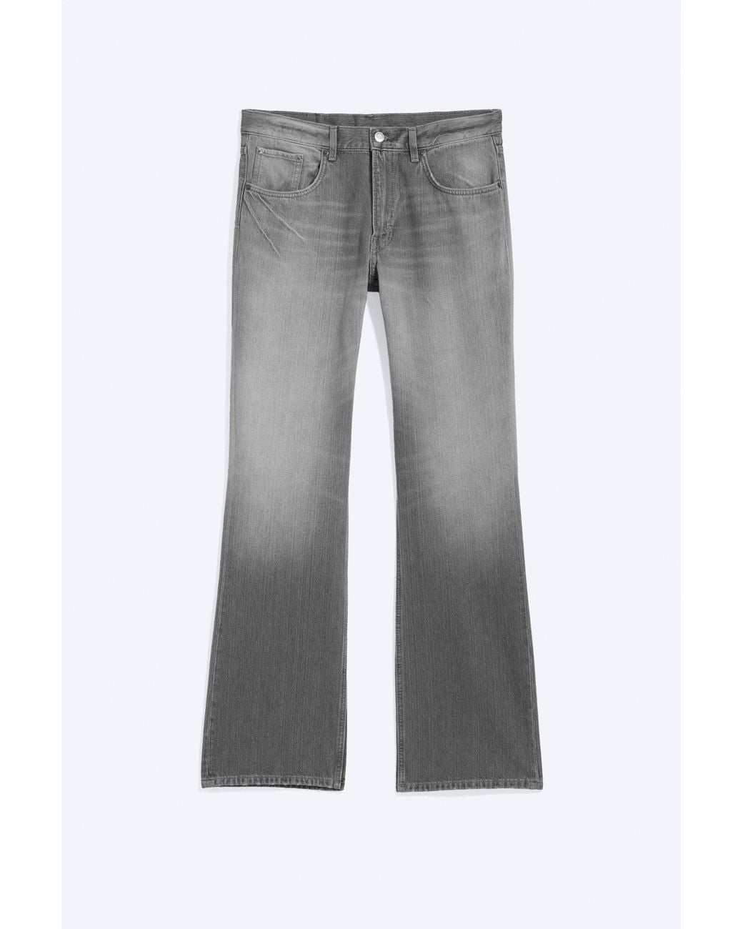 Weekday Blue Mercury Mid Rise Relaxed Bootcut Jeans for men
