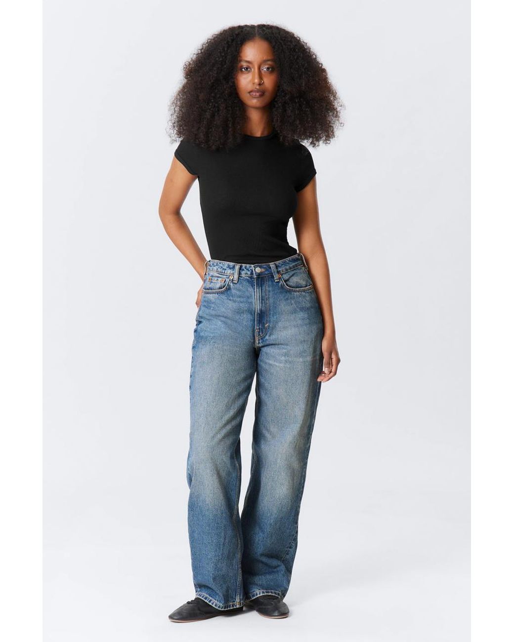 High Waist Weekday Jeans Sunday Weekday Halo Curve High Waisted