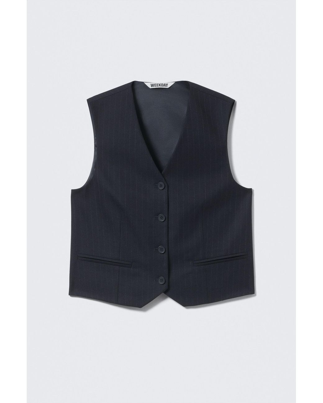 Weekday Black Suiting Waistcoat
