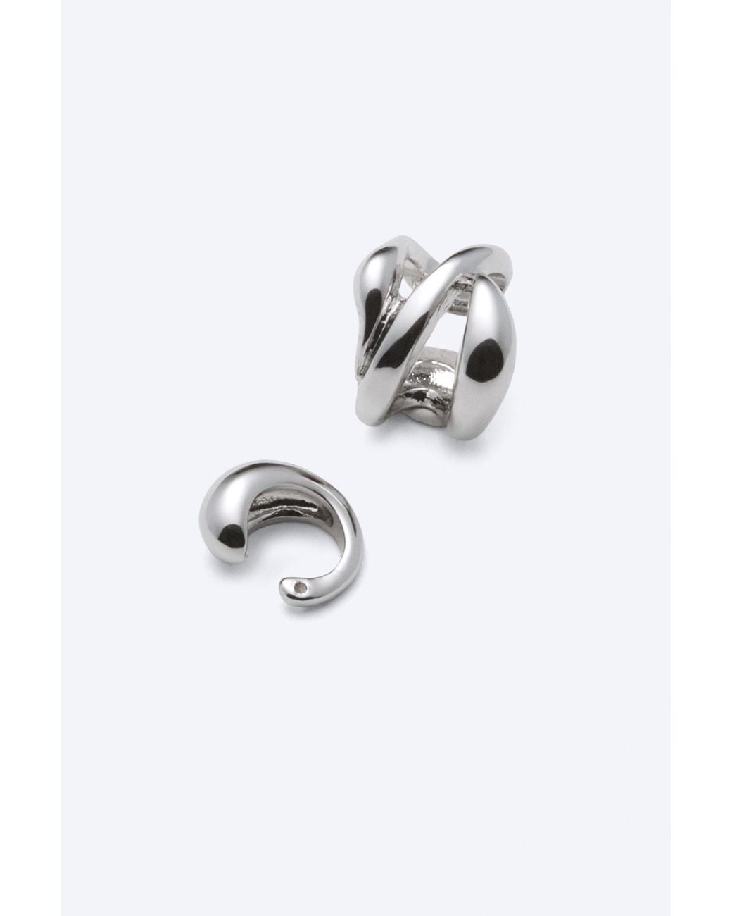 Weekday White 2-Pack Wave Earcuffs
