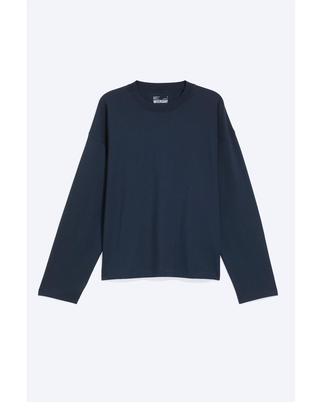 Weekday Blue Oversized Long-Sleeved Boxy for men