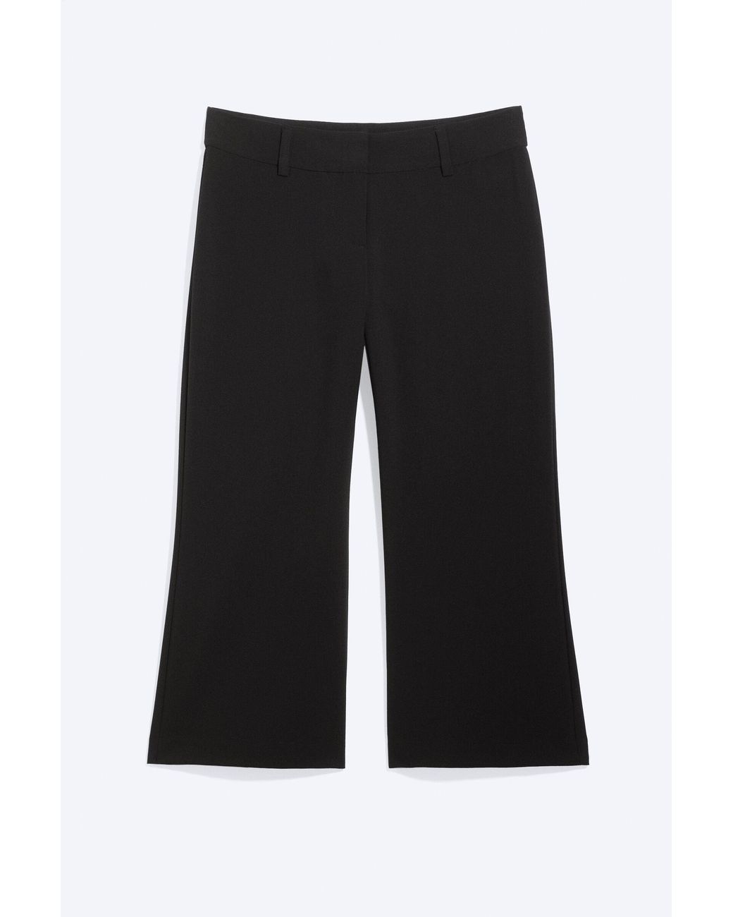 Weekday Black Flared Capri Suiting Trousers