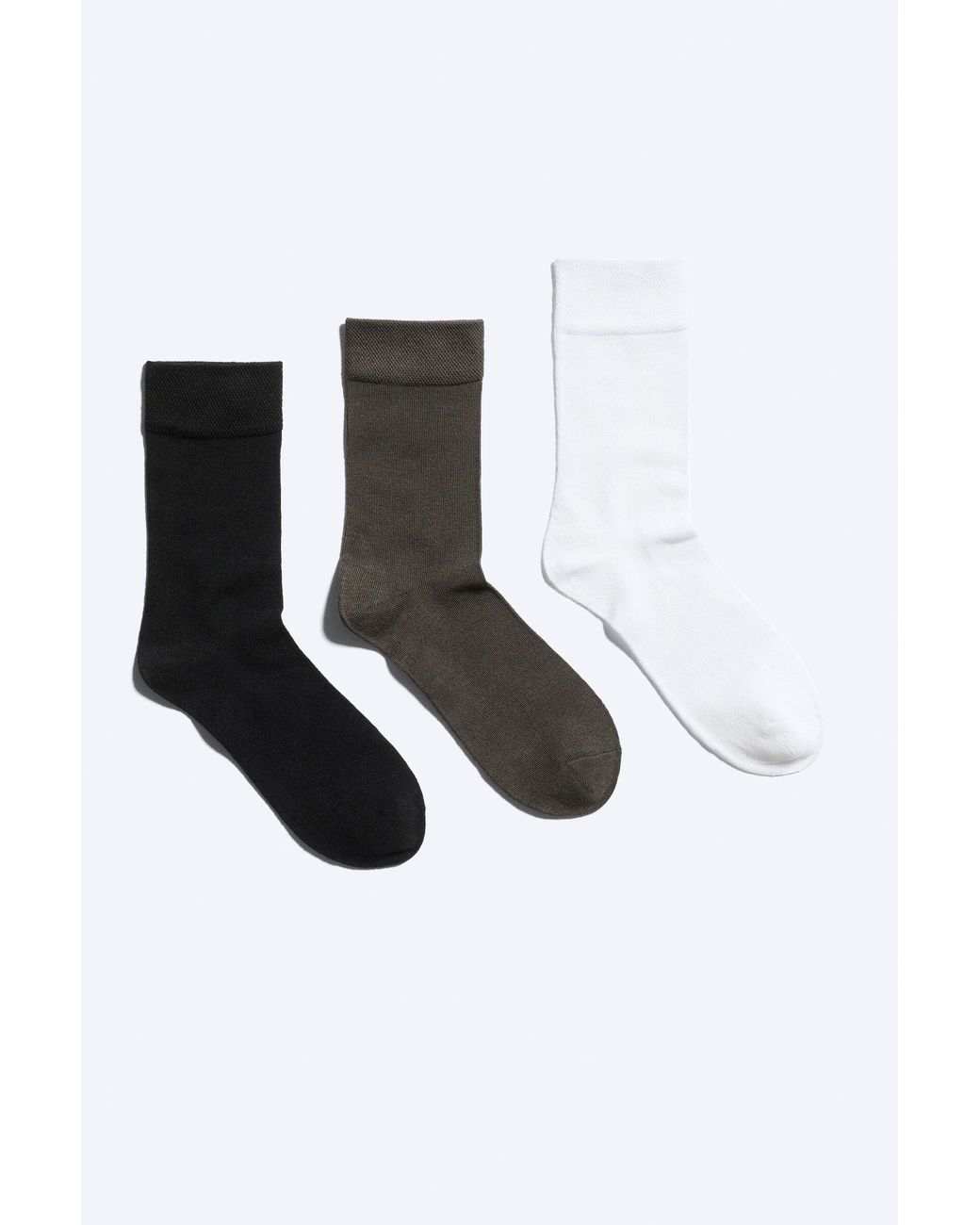 Weekday White 3-Pack Viscose-Blend Socks
