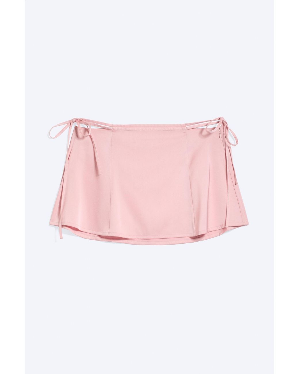 Monki Red Satin-Minirock Mit Cut-Outs
