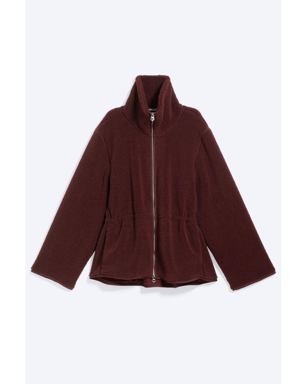 Monki Red Waisted Pile Jacket