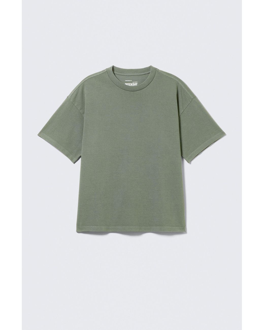 Weekday Green Loose Fit T-Shirt for men