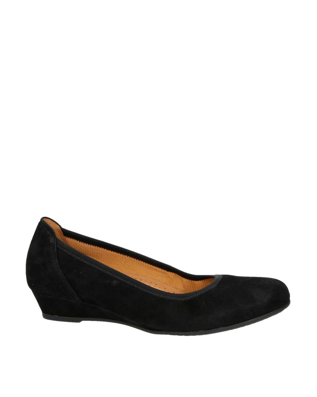 Gabor Comfort Suède Ballerina's in het Zwart - Lyst