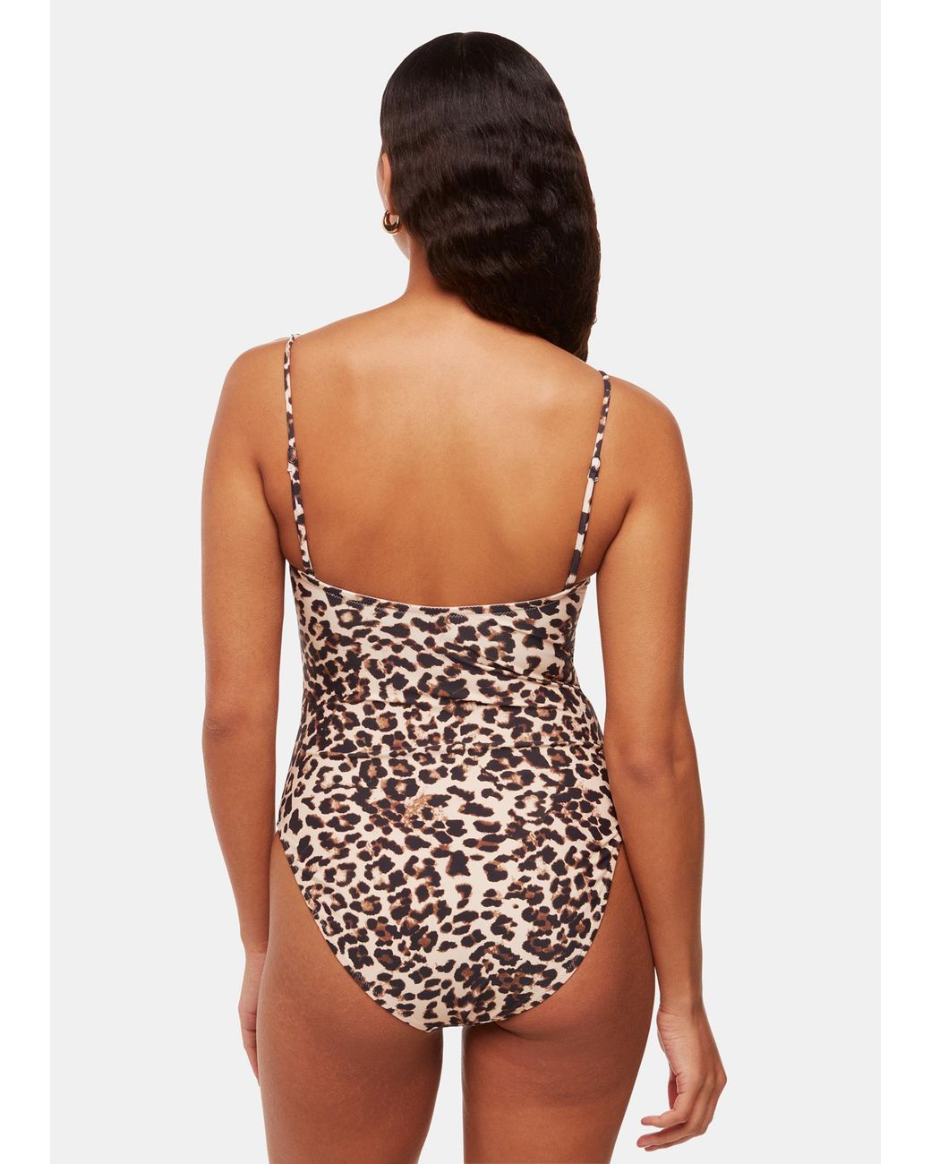 Whistles Black Animal Printed Swimsuit