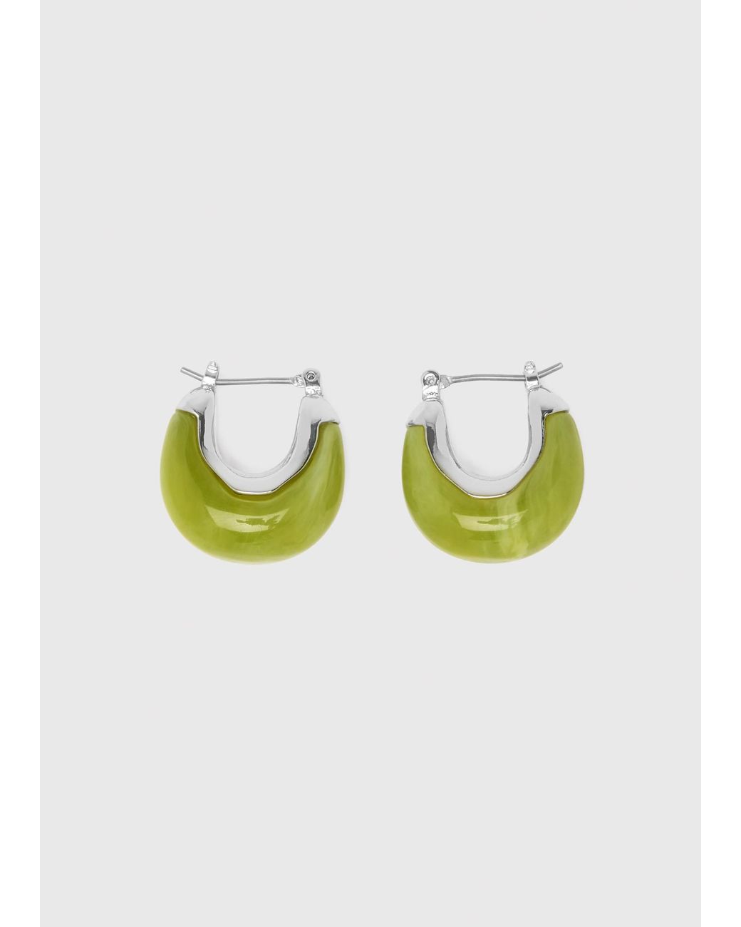 Whistles Blue Curved Earring
