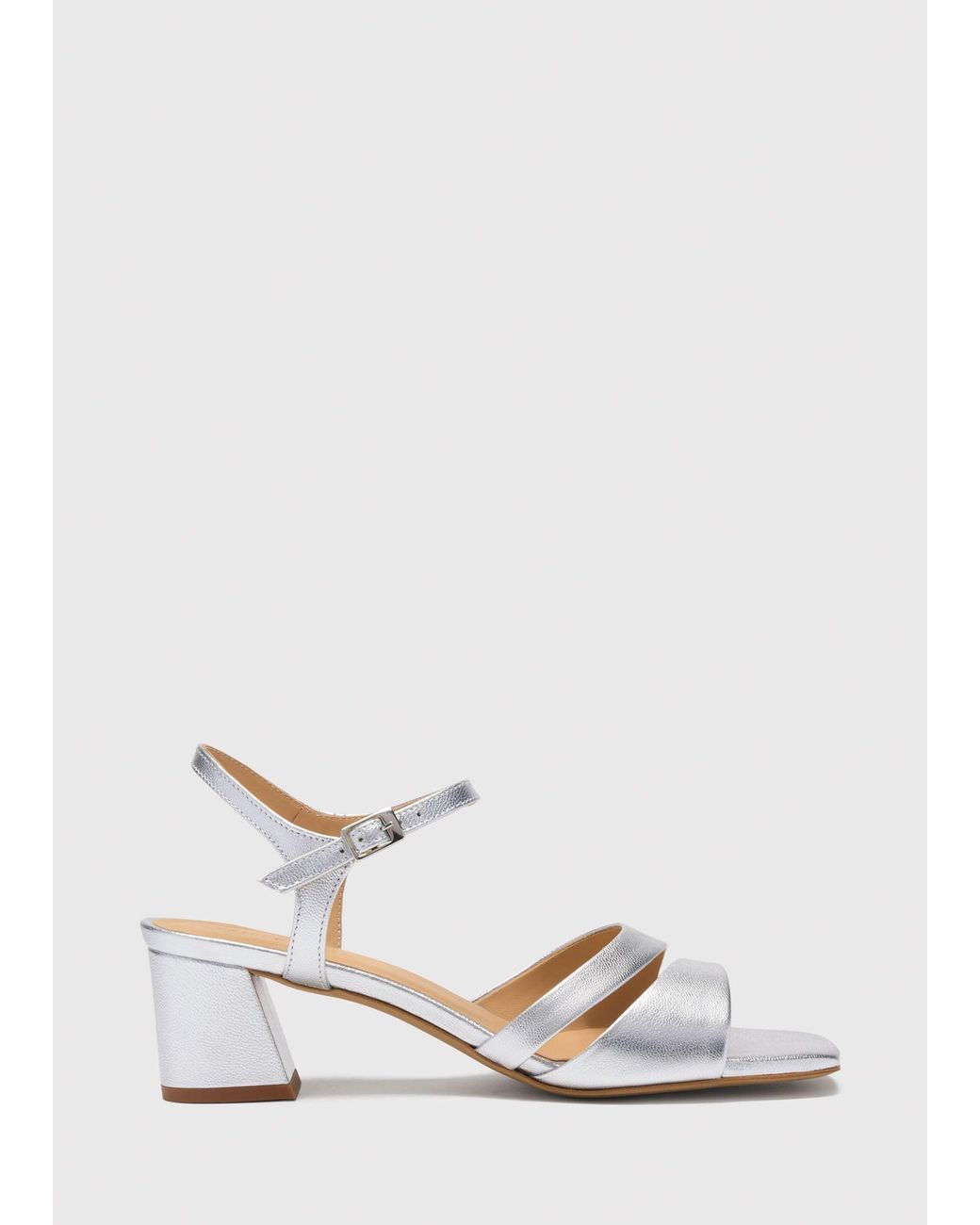Whistles White Cutout Block Heel Sandal
