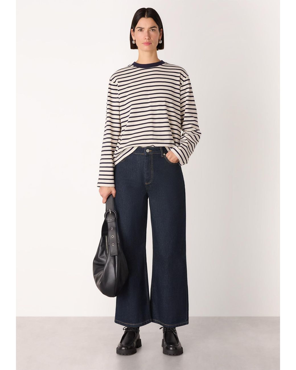 Whistles Blue Straight Ankle Length Jean