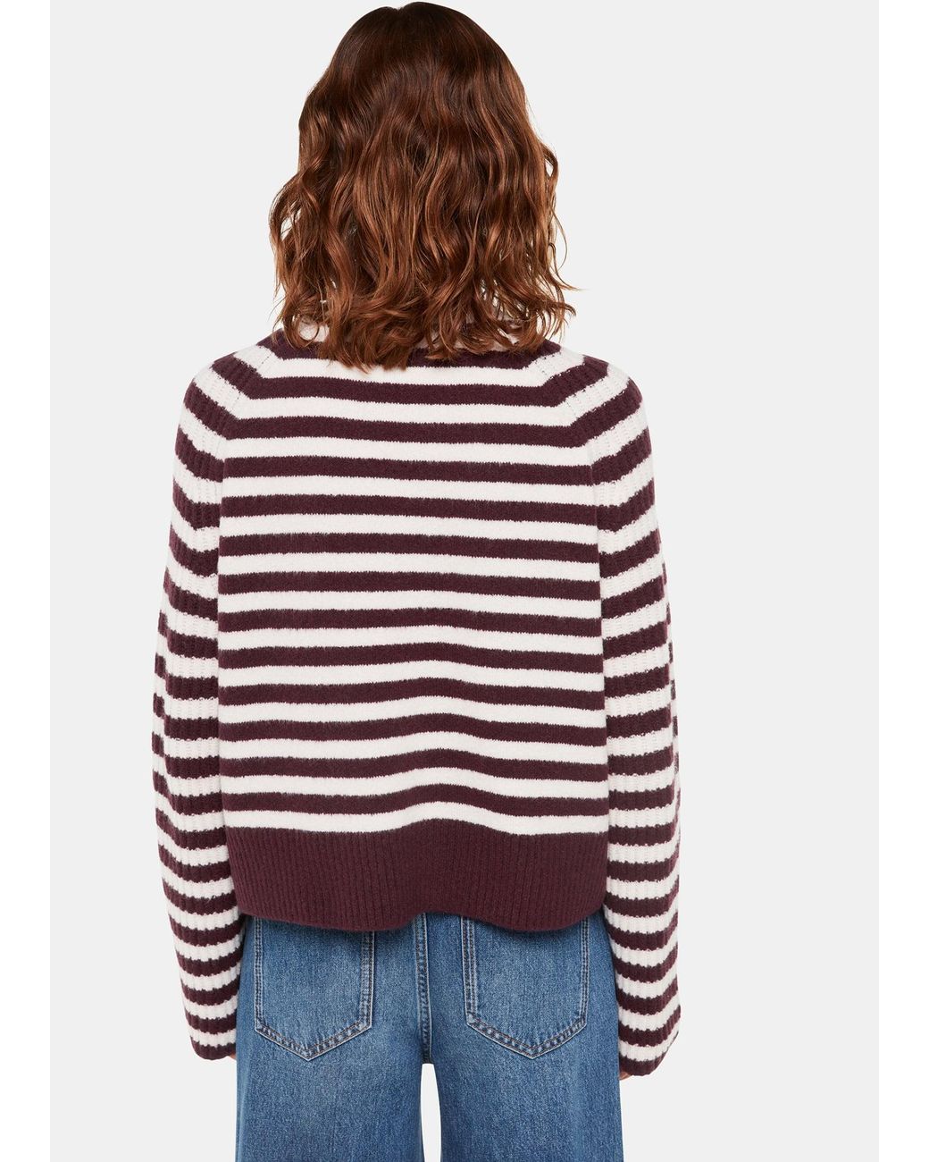 Whistles Multicolor Wool Mix Stripe Crew