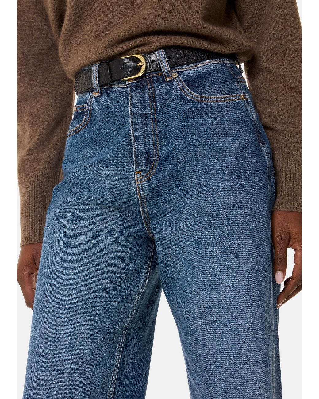 Whistles Blue Authentic Tapered Jean