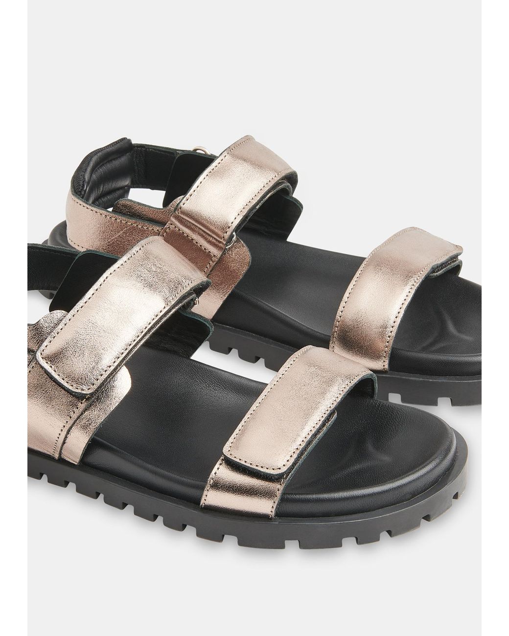 Whistles White Ria Sporty Velcro Sandal