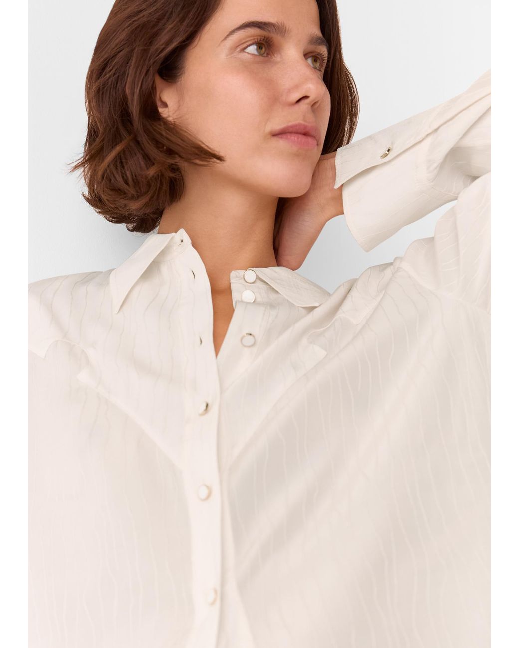 Whistles White Orla Western Detail Shirt