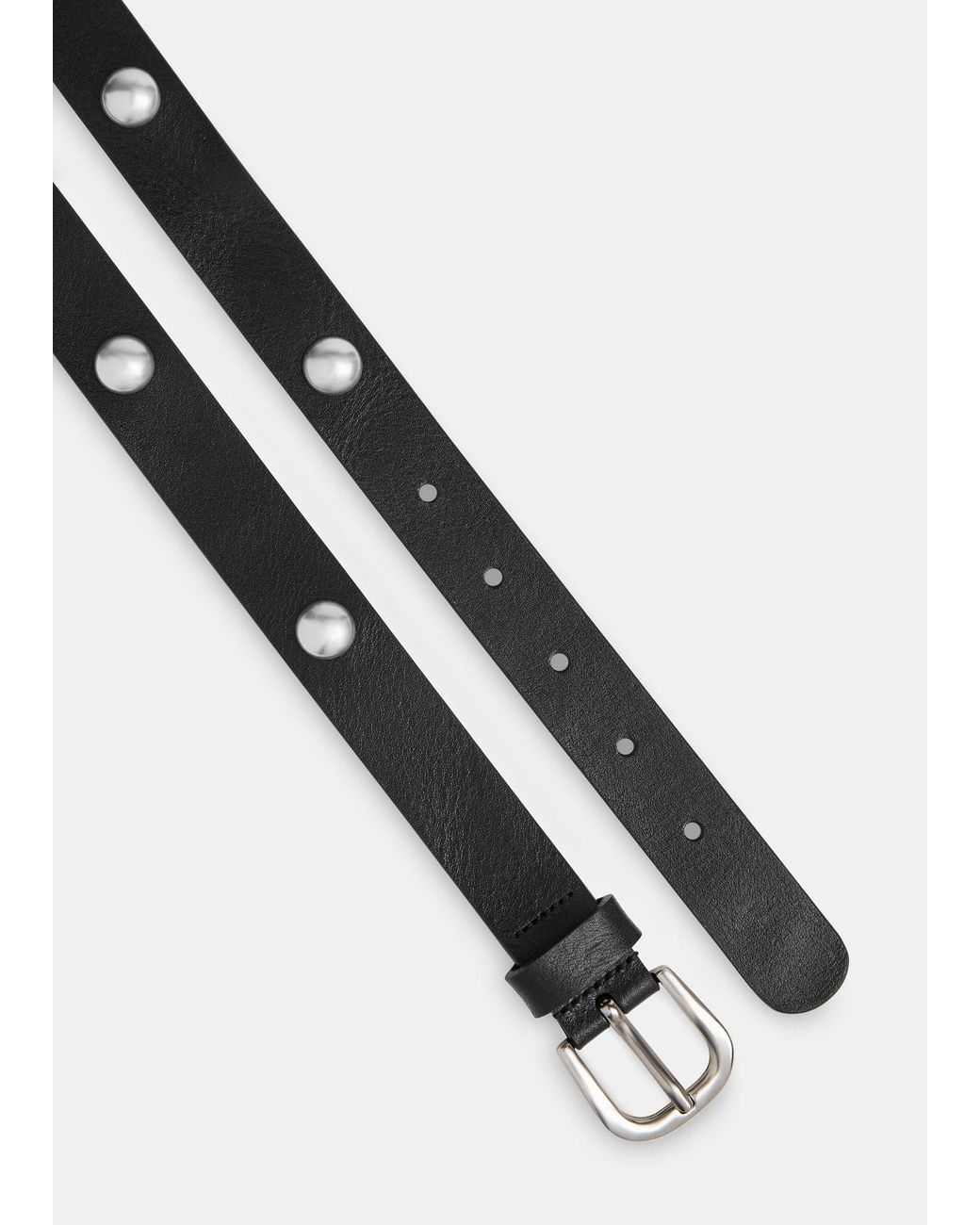 Whistles Gray Studded Belt