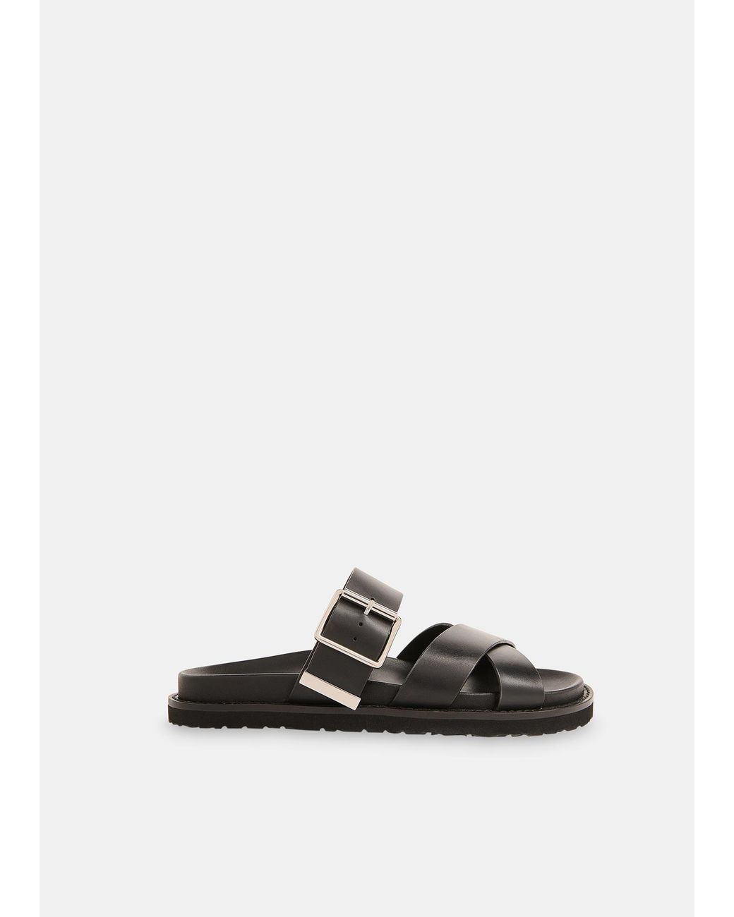 Whistles Black Celestine Buckle Detail Slider