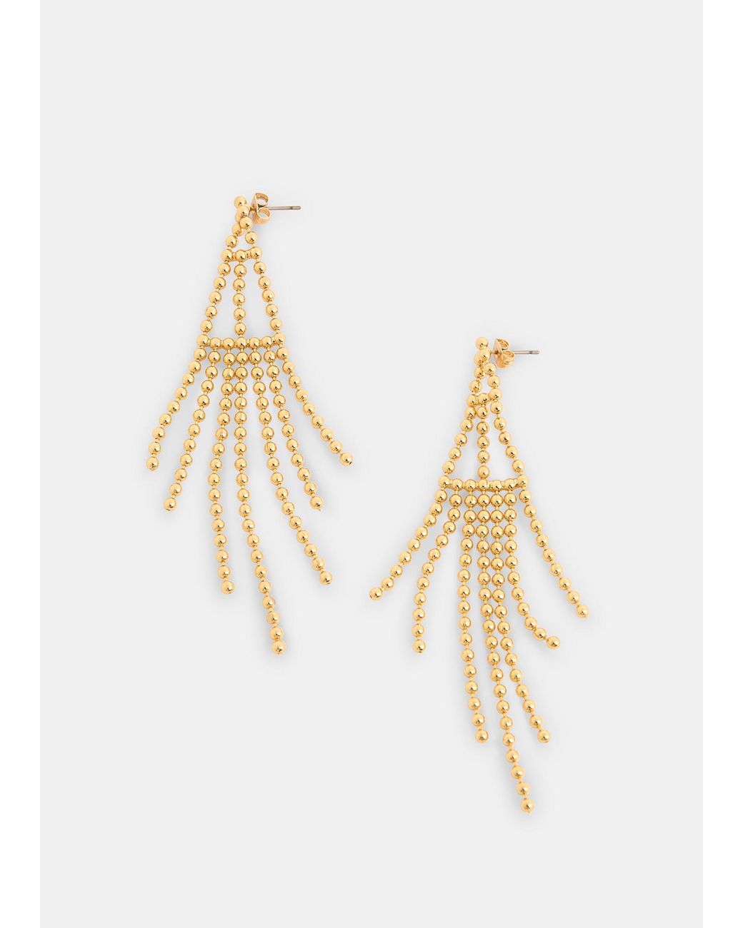 Whistles Natural Seed Bead Statement Earring