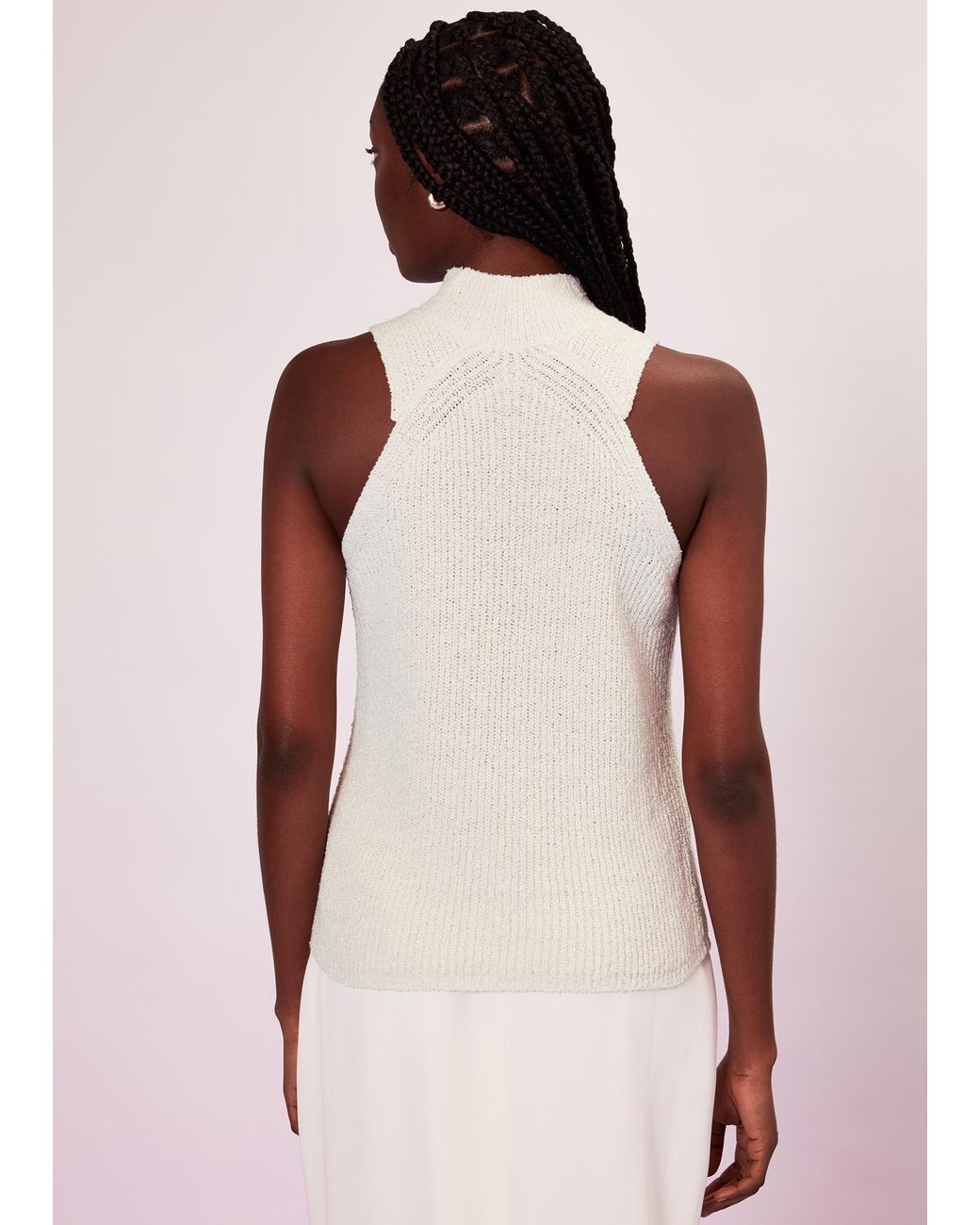 Whistles Natural High Neck Knit