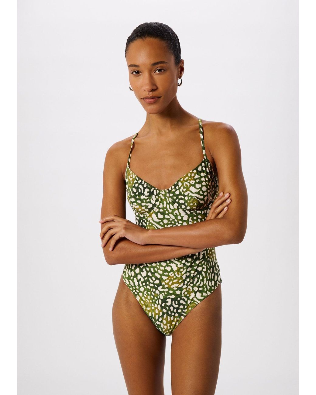Whistles Multicolor Animal Underwire Swimsuit