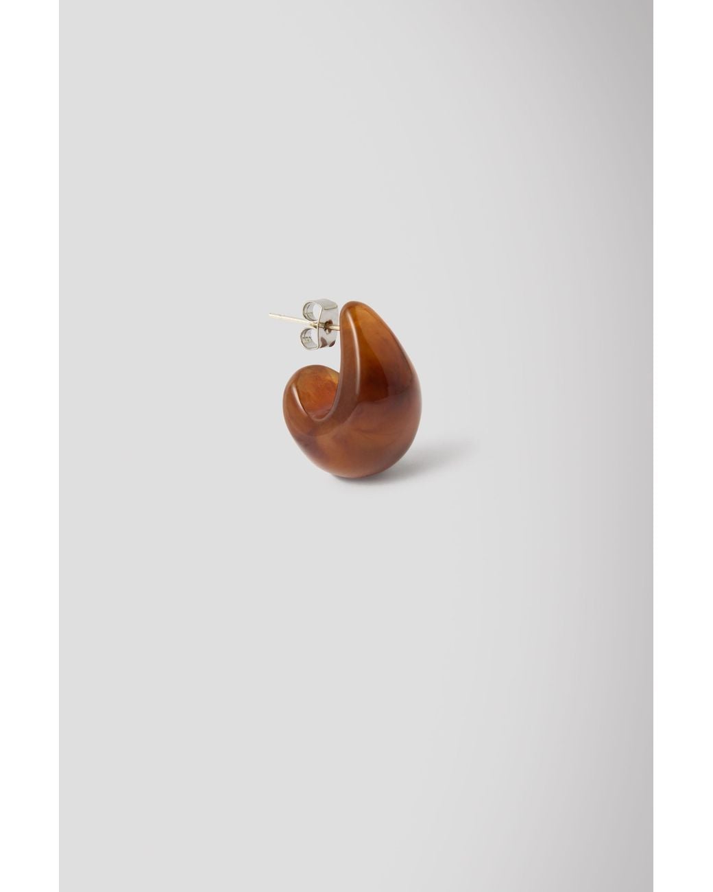 Whistles Black Curved Resin Earring