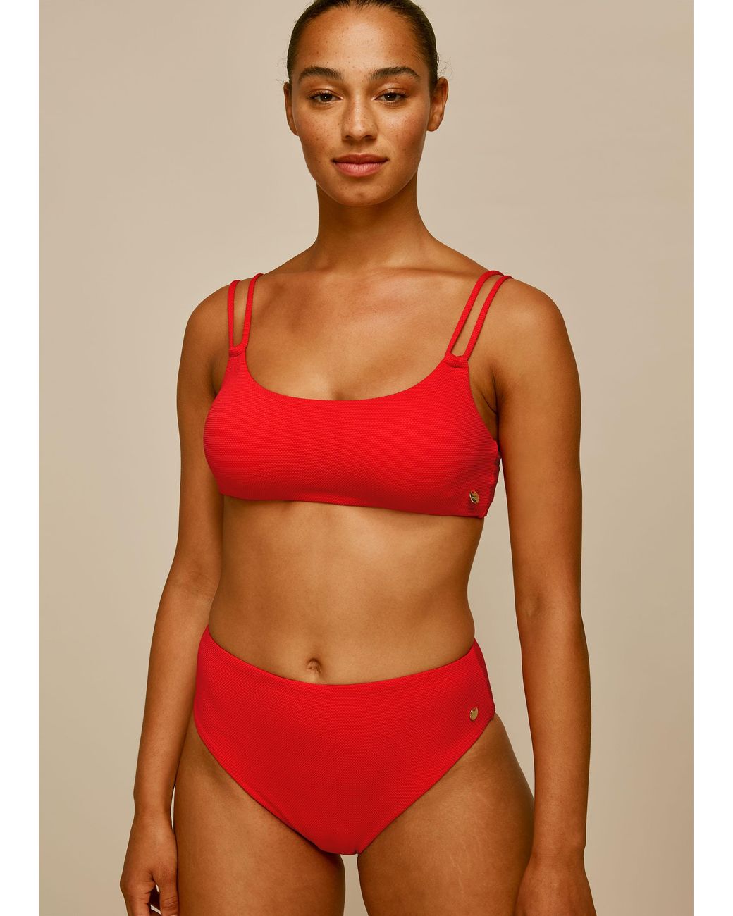 Whistles Textured Bikini Bottom
