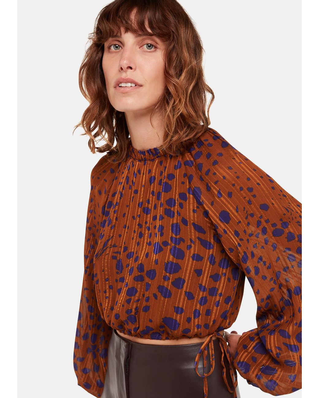 Whistles Brown Spotted Dalmatian Polly Top