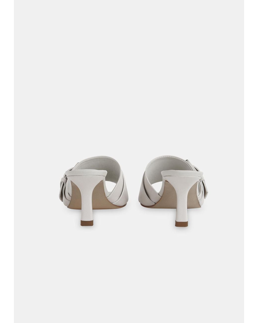 Whistles White Adella Buckle Mule