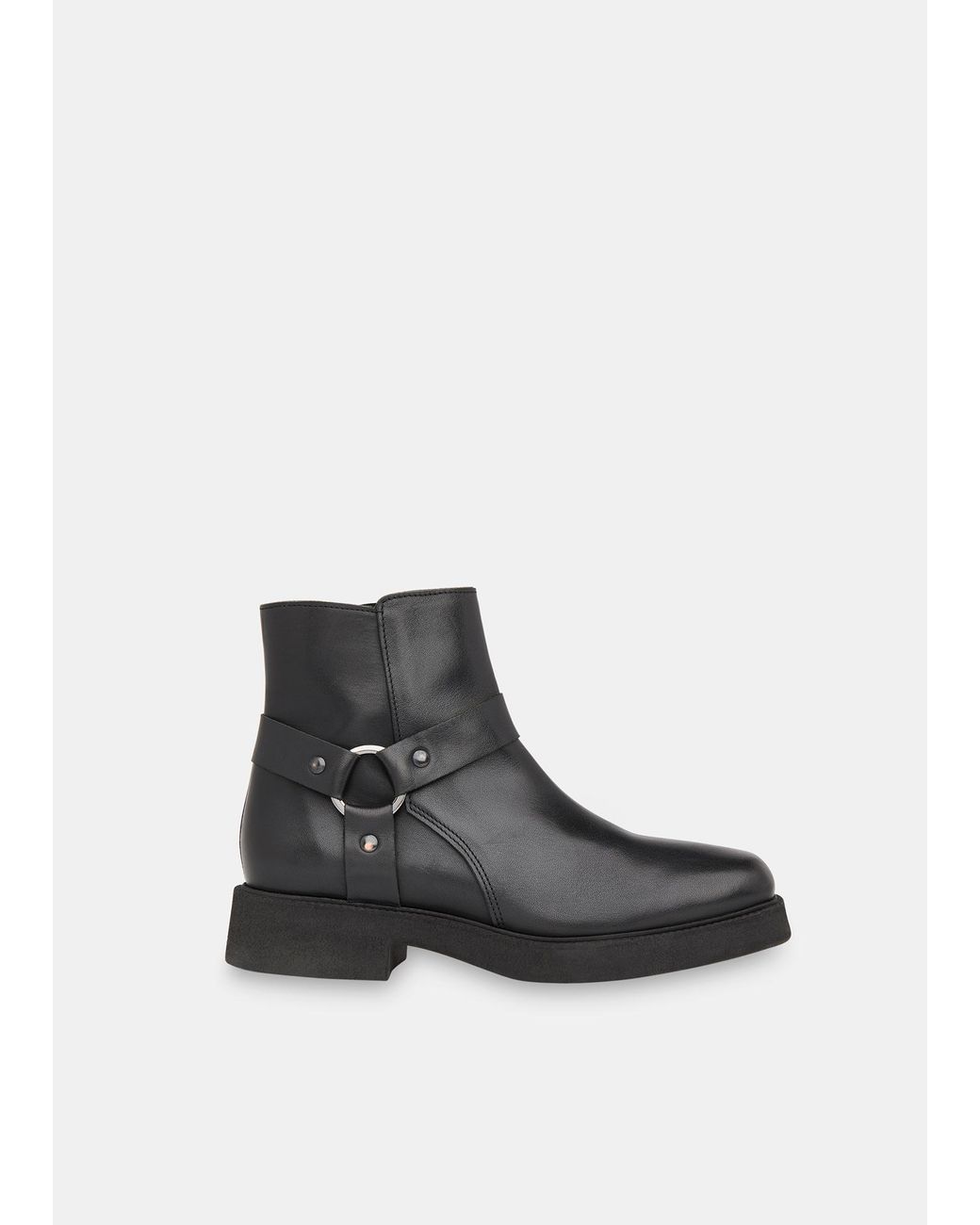 Whistles Black Matteo Biker Boot