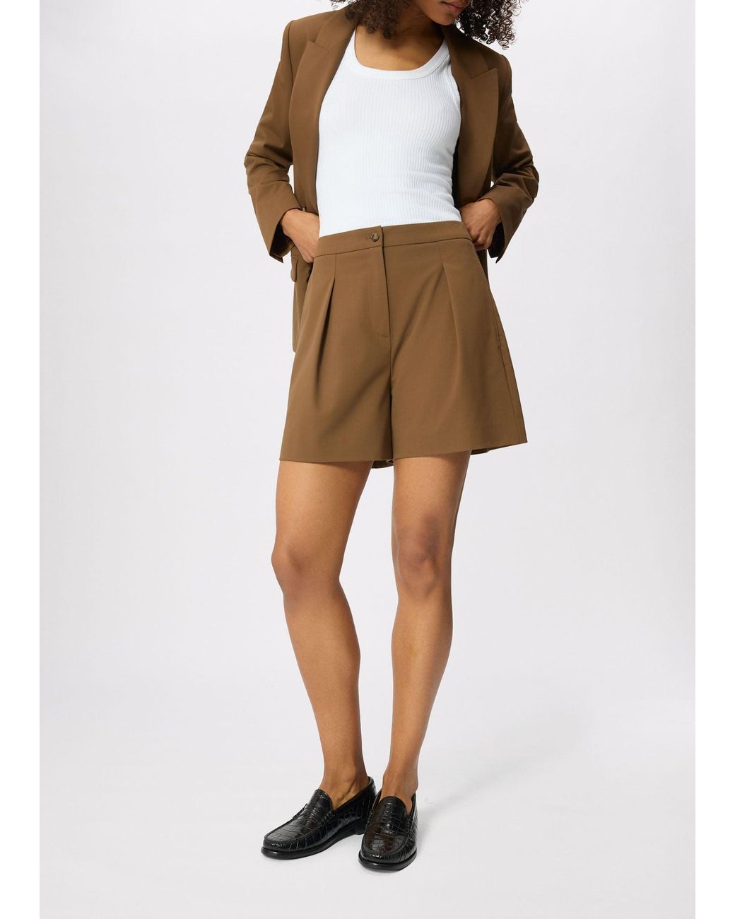 Whistles Brown Tailored Short